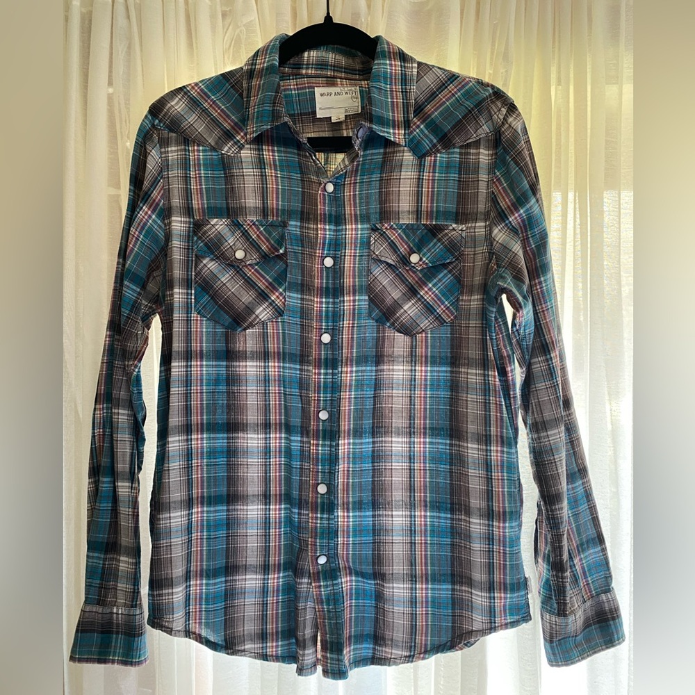 Pacsun Lightweight Plaid Western-style Button-down - Unisex